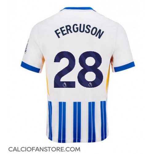Maglia Calcio Brighton Evan Ferguson #28 Prima Divisa 2024-25 Manica Corta
